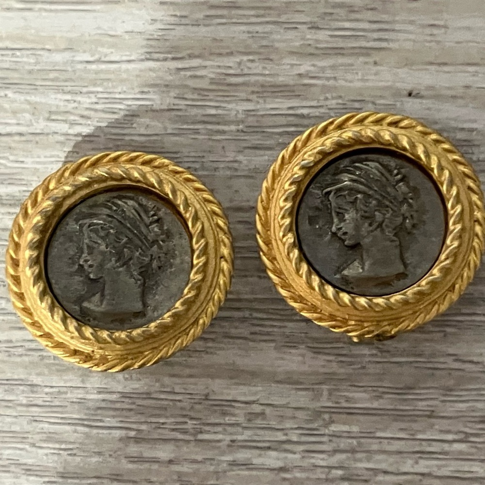 Ancient Coin Earrings